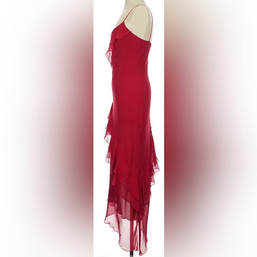 Cache Vintage Silk Cocktail Dress in Red Size XS - Picture 4 of 5